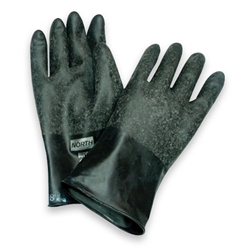 North Butyl Gloves 17 mil, 14" Rough Hand from North by Honeywell