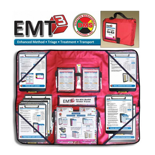 EMT3 MCI Go-Kit for First Responders - 8 Position from Disaster Management Systems