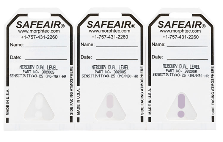 SafeAir Mercury Detection Badges from Morphix Technologies